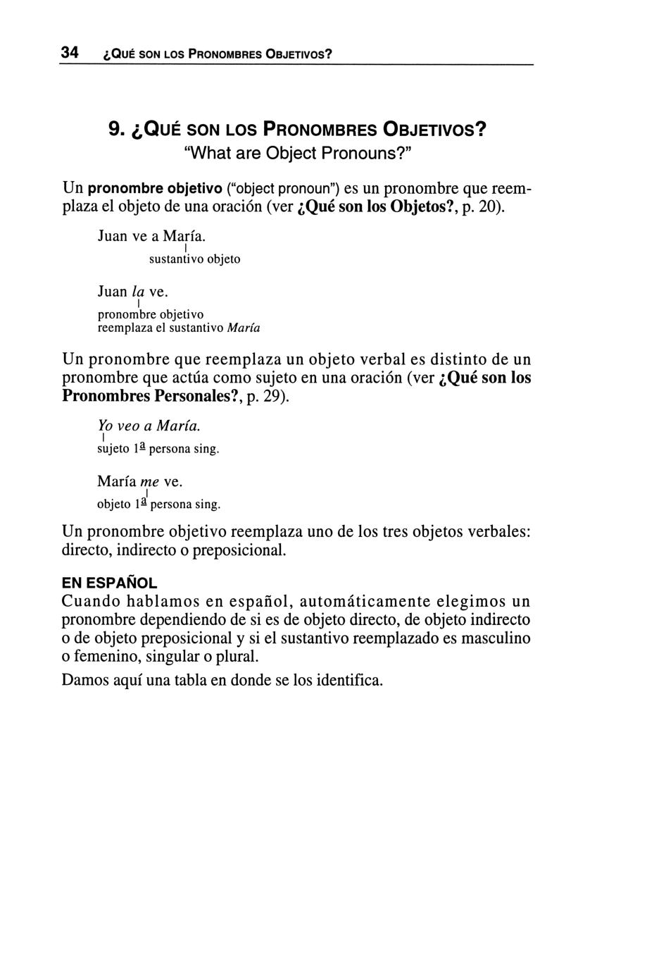 Gramática española para estudiantes de inglés (ESL) - The Olivia & Hill  Press